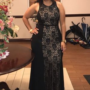 👗✨Black silk laced long dress✨ 👗